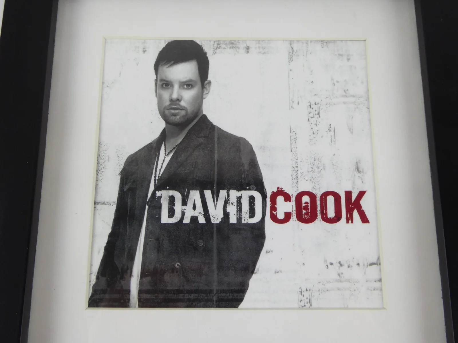 David Cook Signed Autographed Framed Display Matted CD W/Cover, image 3