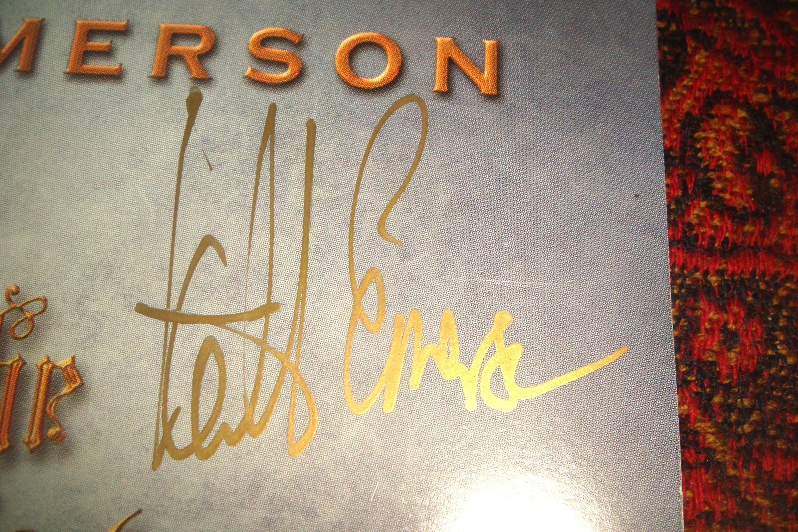KEITH EMERSON OF EMERSON LAKE & PALMER AUTOGRAPH RIP signed CHRISTMAS ALBUM CD, изображение 2