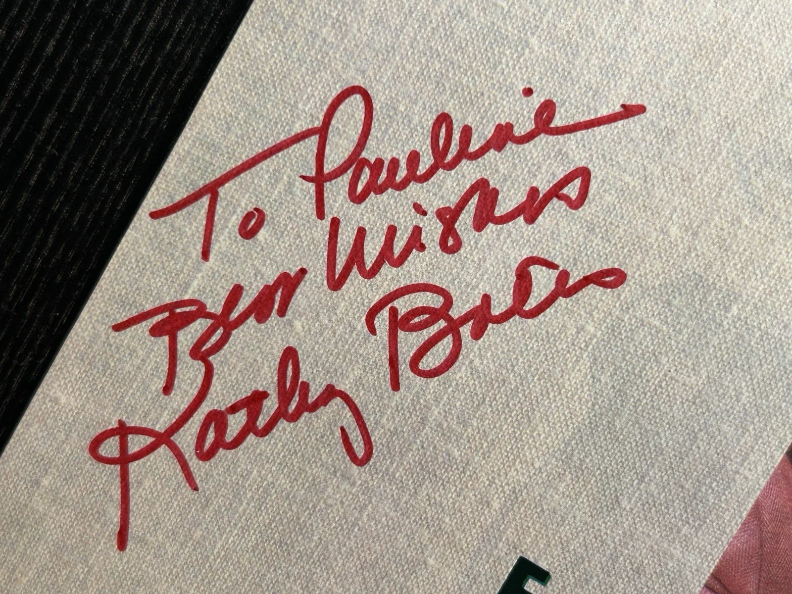 Kathy Bates — KATHY BATES SIGNED MAGAZINE AD & NOTE * JSA COA Autograph FRIED GREEN TOMATOES, image 3