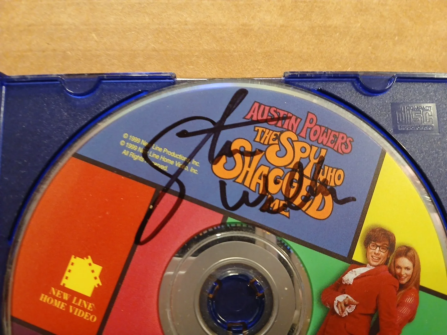 Steve Wilkos — Steve Wilkos Autograph Austin Powers The Spy Who Shagged Me DVD, image 2