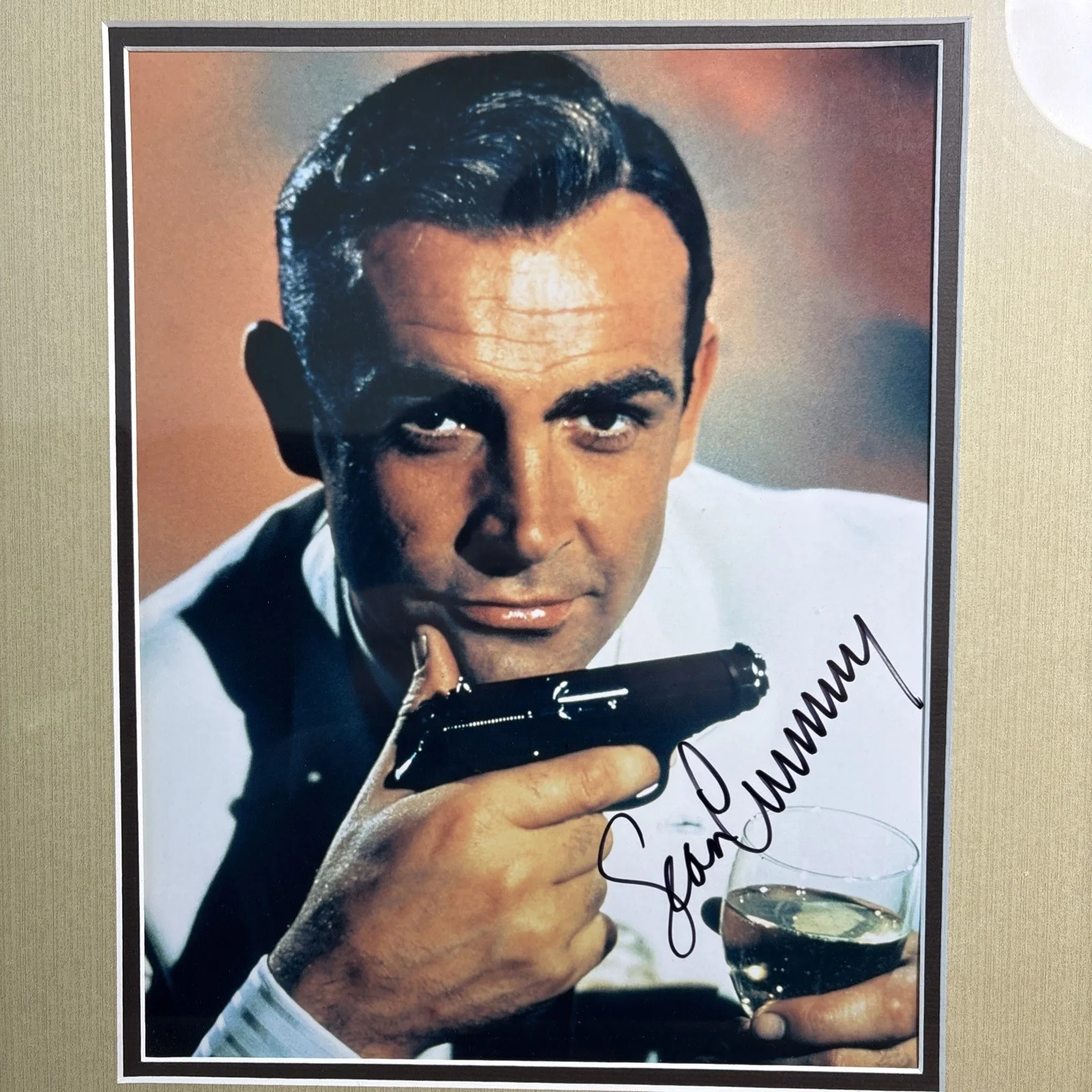 Sean Connery Signed 11x14 Photo w/ COA – Framed – James Bond 007 Autograph, изображение 2
