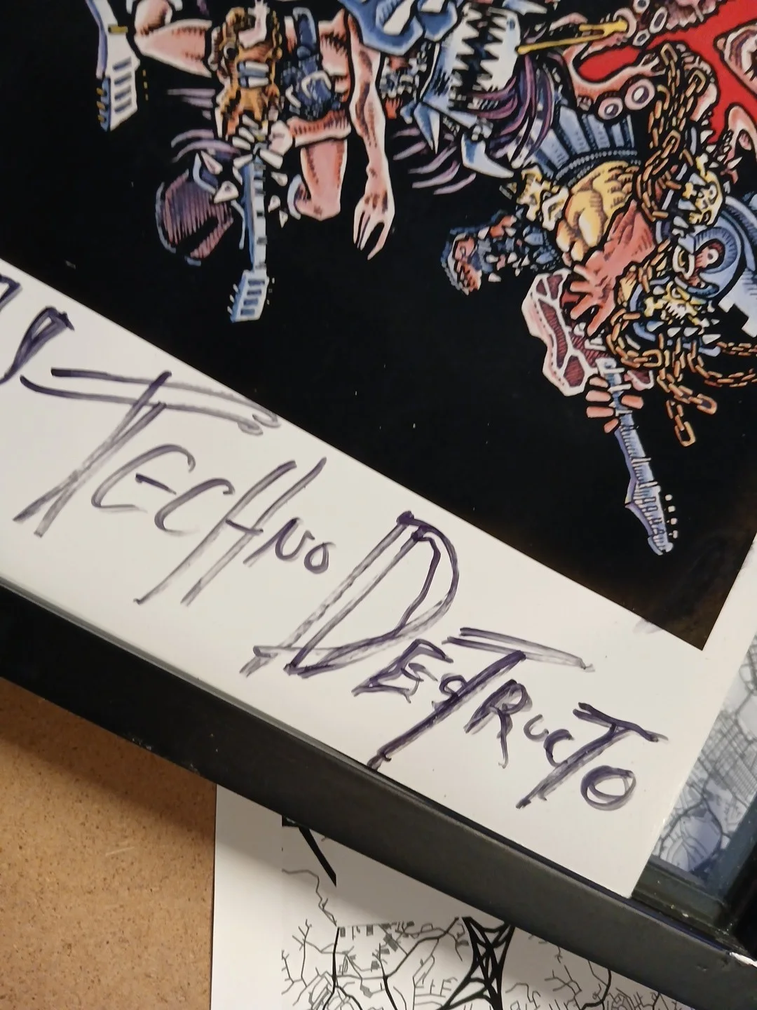 Techno Destructo GWAR Bohab Hunter Jackson Icp Autograph Signed Photo, image 3