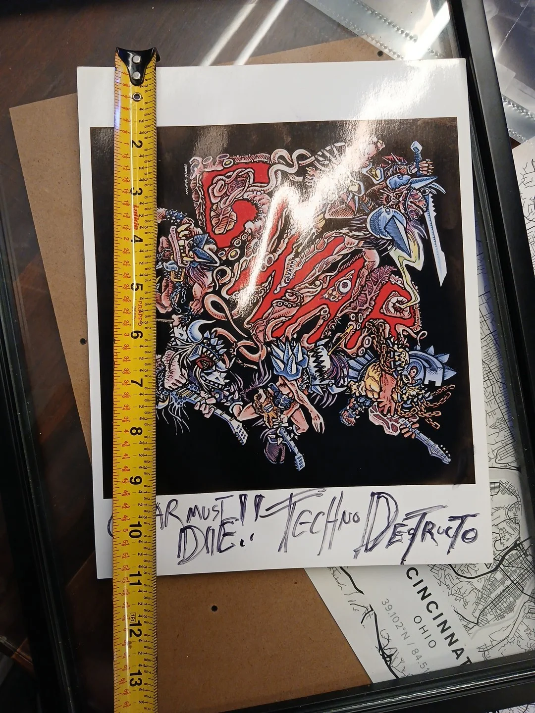 Techno Destructo GWAR Bohab Hunter Jackson Icp Autograph Signed Photo, image 5