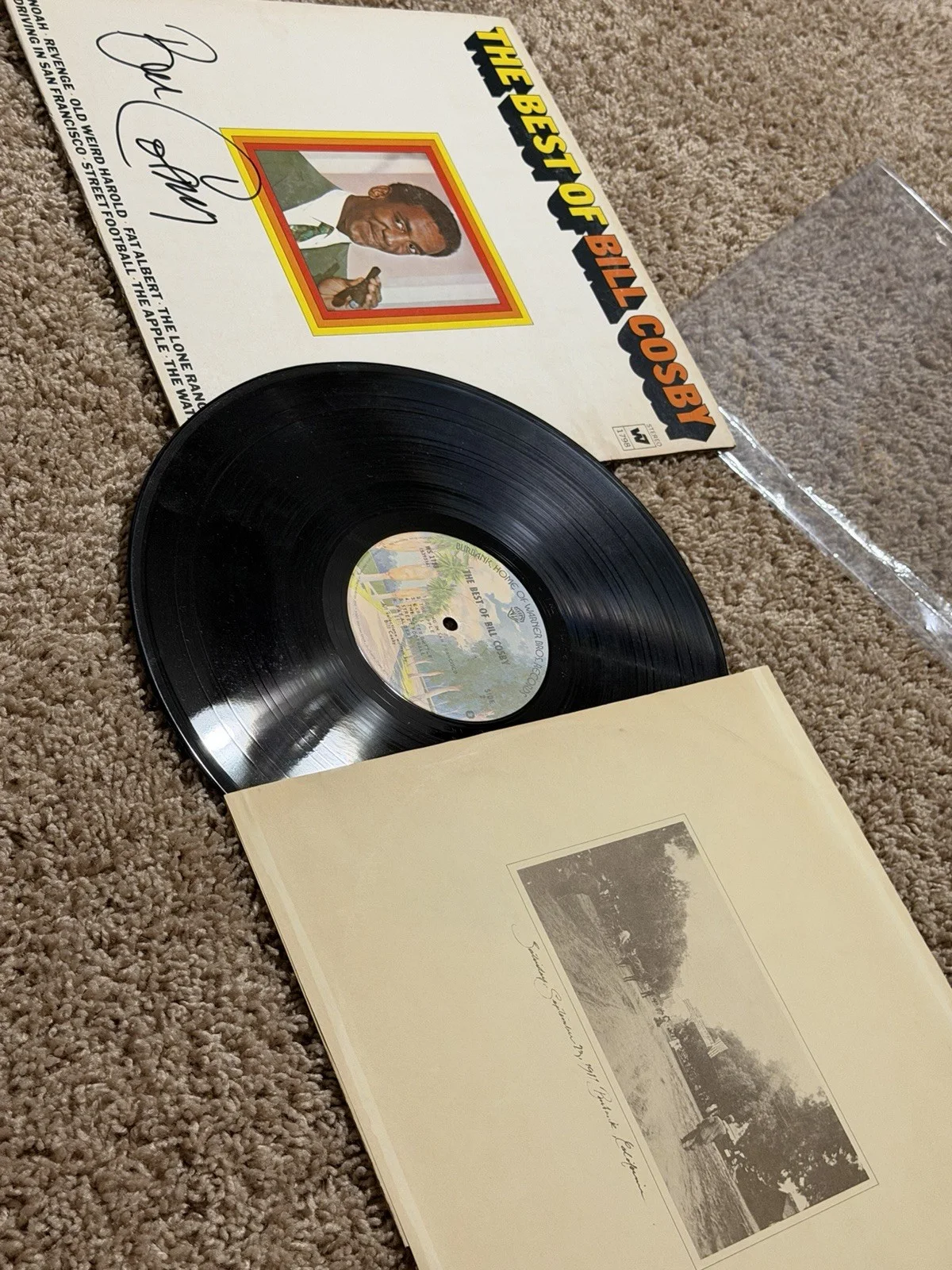 Bill Cosby The Best of Vinyl Record Signed Autographed Original, image 2