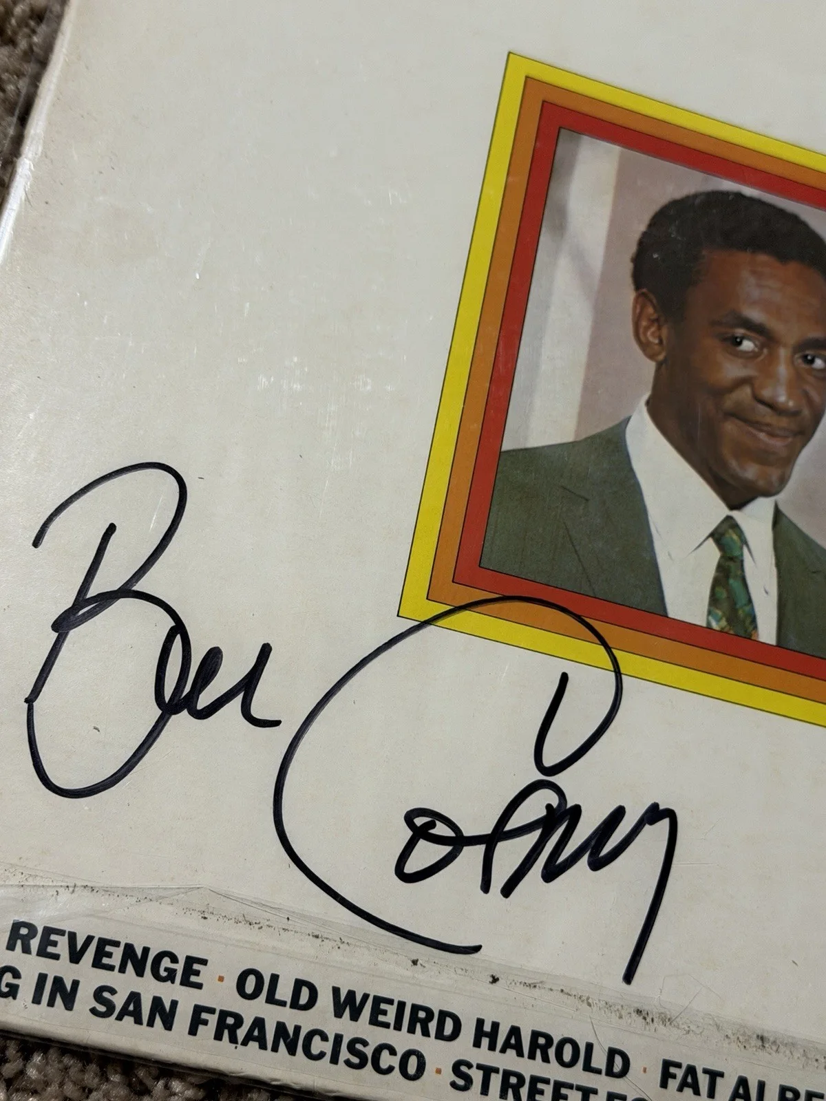 Bill Cosby The Best of Vinyl Record Signed Autographed Original, image 3