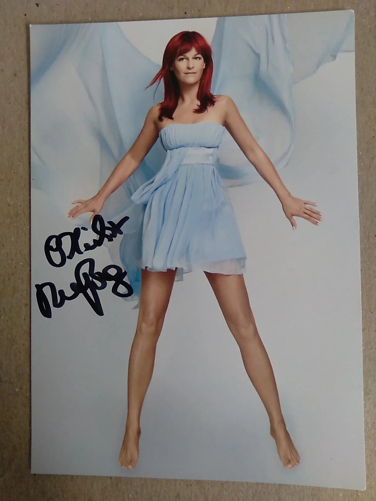 Andrea Berg (Andrea Ferber)German Schlager Singer Signed Autograph 6x4 Flyer, image 2