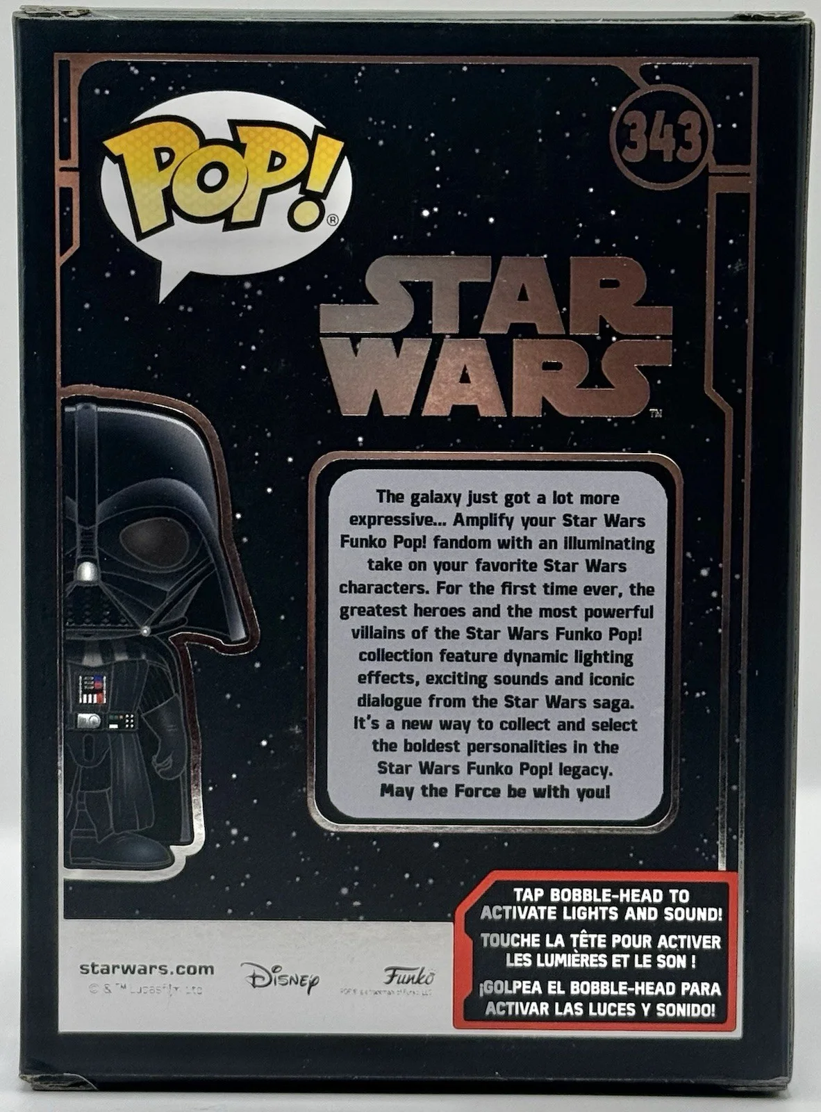 Hayden Christensen — Hayden Christensen Signed Auto Darth Vader Lights & Sounds Funko Pop JSA COA, image 3