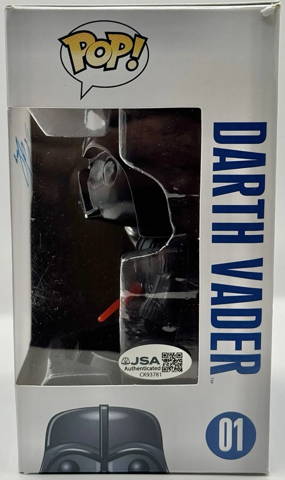 Hayden Christensen — Hayden Christensen Signed Autographed Darth Vader Funko Pop JSA COA, image 2