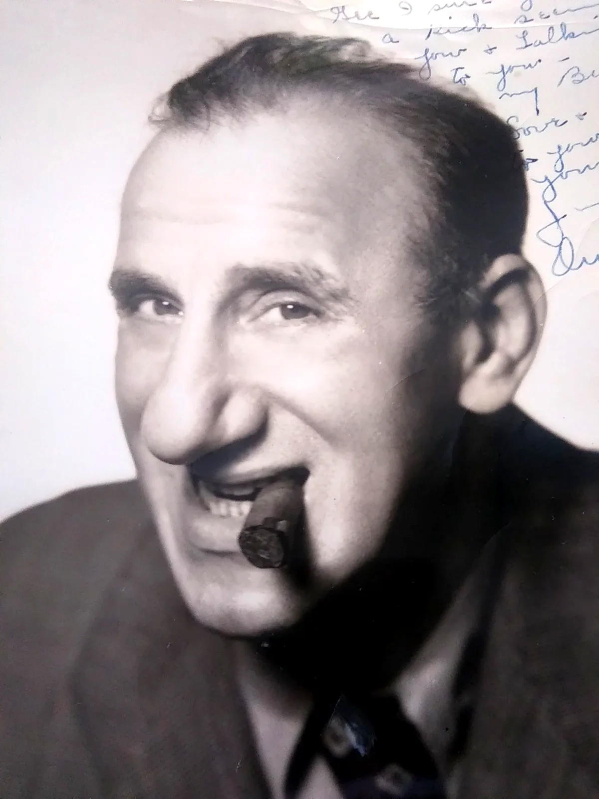 JIMMY DURANTE — Vintage Jimmy Durante HAND Signed Photo 8" x 10", With a Personal message, изображение 2