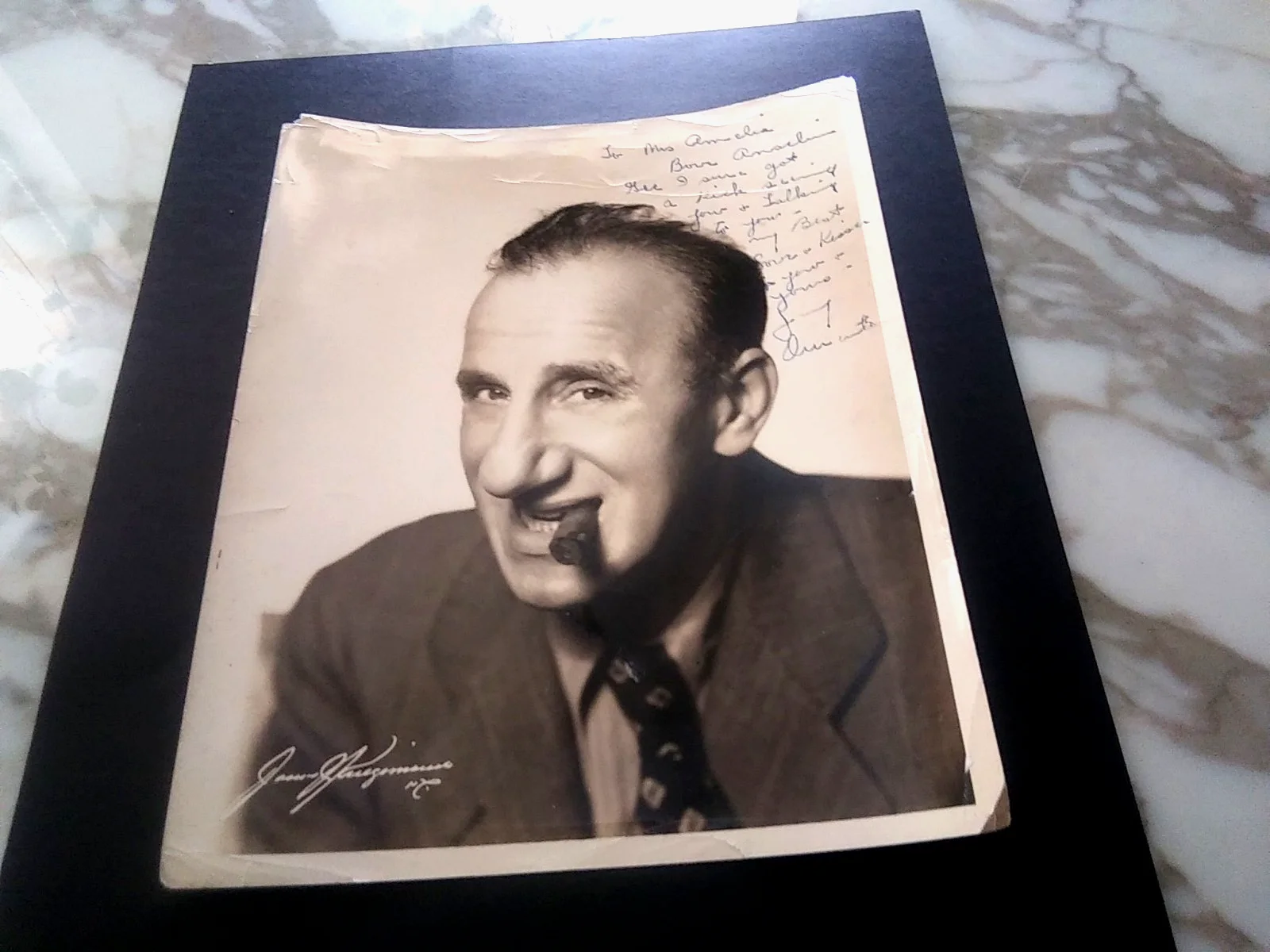 JIMMY DURANTE — Vintage Jimmy Durante HAND Signed Photo 8" x 10", With a Personal message, изображение 4