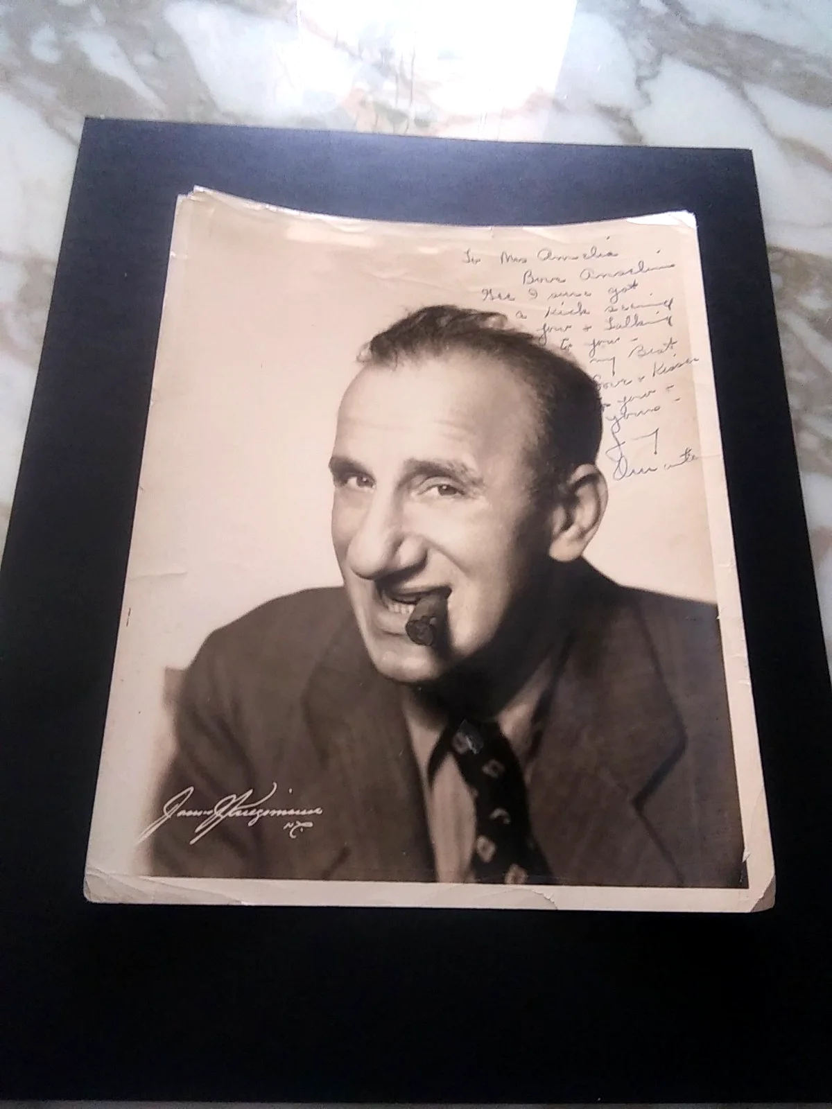 JIMMY DURANTE — Vintage Jimmy Durante HAND Signed Photo 8" x 10", With a Personal message, изображение 5