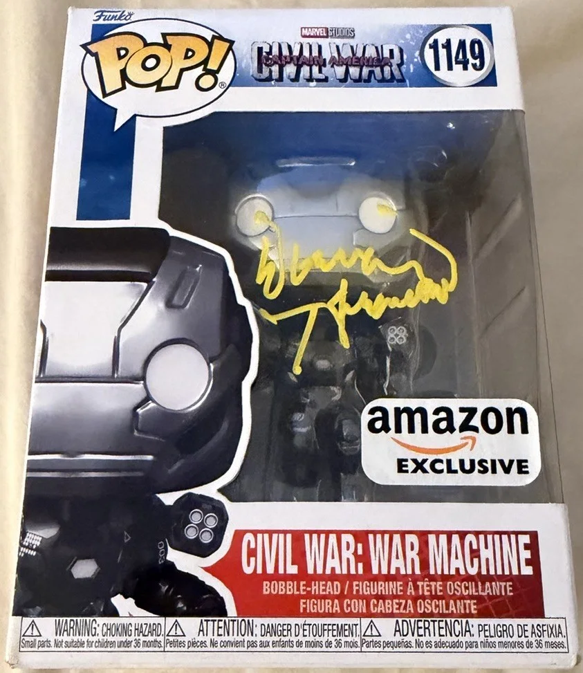 Dorian Harewood — Dorian Harewood Signed Iron Man War Machine Funko Pop #1149 Marvel w/ JSA COA, image 2