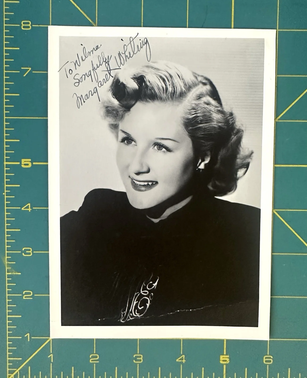 Margaret Whiting — MARGARET WHITING Vintage Inscribed 5 X 7 HOLLYWOOD Photo from The Golden Era, изображение 2