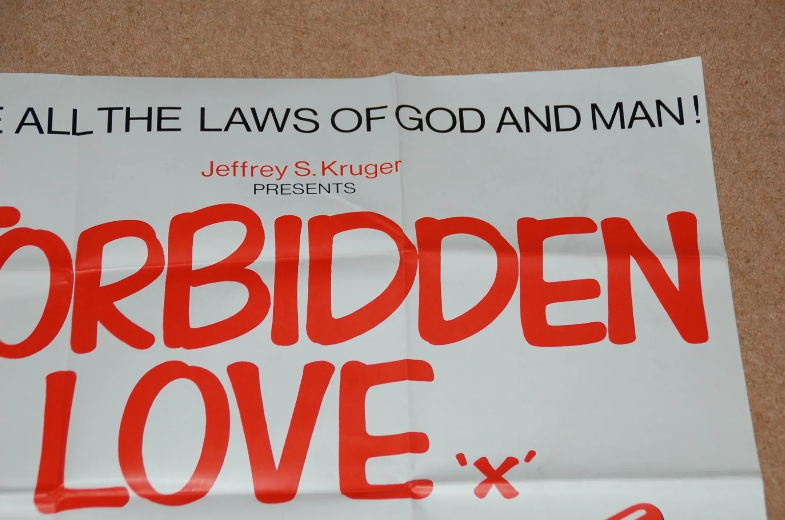FORBIDDEN LOVE (aka CHANGE OF SEX) (1977) - ORIG. UK QUAD POSTER - EX. COND., изображение 3