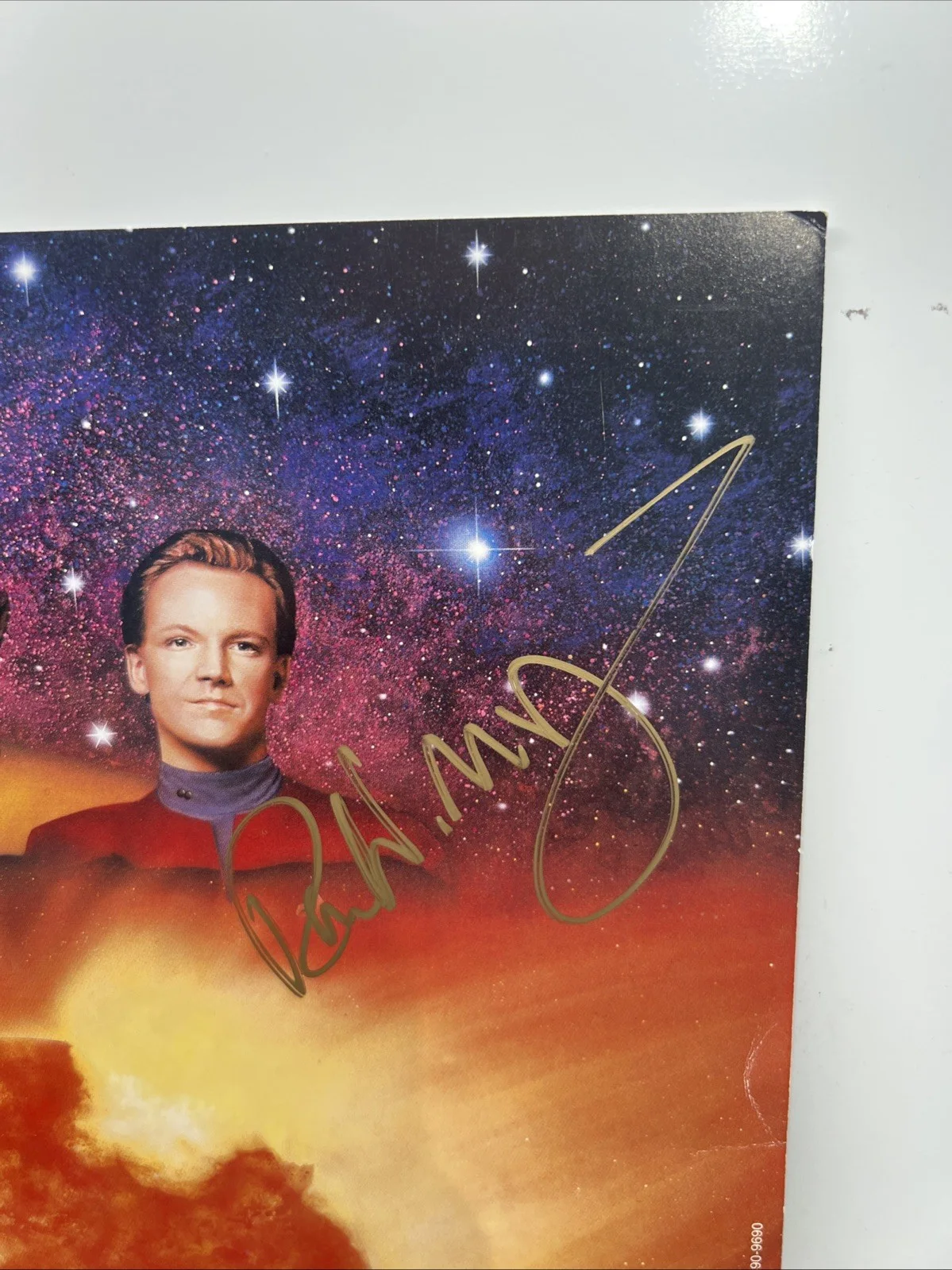 Star Trek Voyager Cast Autographed Poster By Dru Blair 1998 16x12 COA, image 2