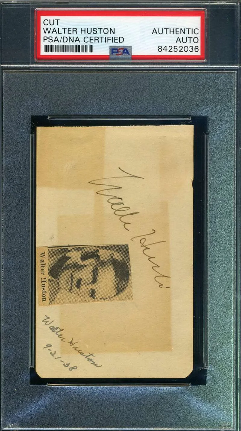 Walter Huston — Walter Huston PSA DNA Coa Signed 1952 GPC Government Postcard Autograph