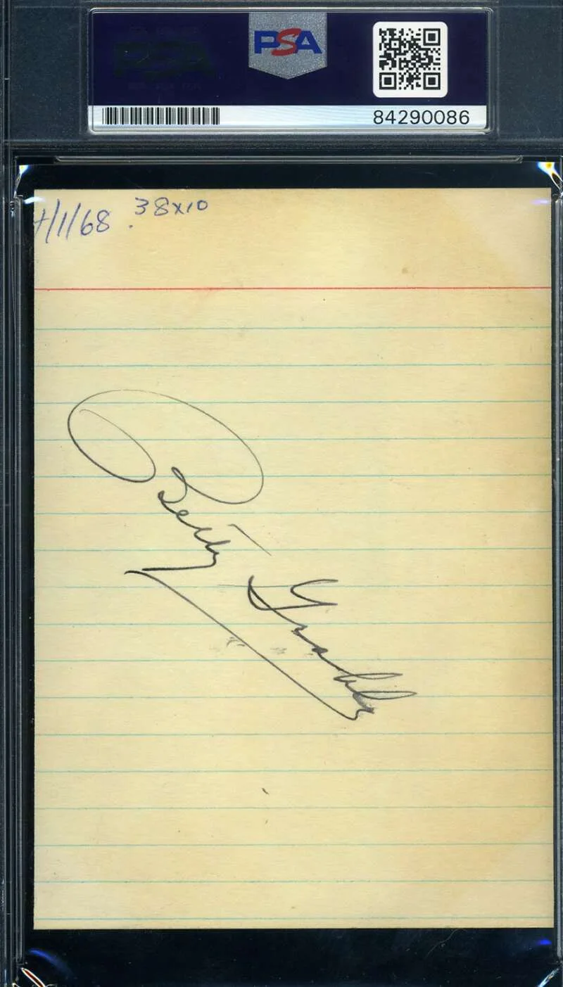 Betty Grable PSA DNA Coa Signed Twice 1950`s Photo Autograph, изображение 2