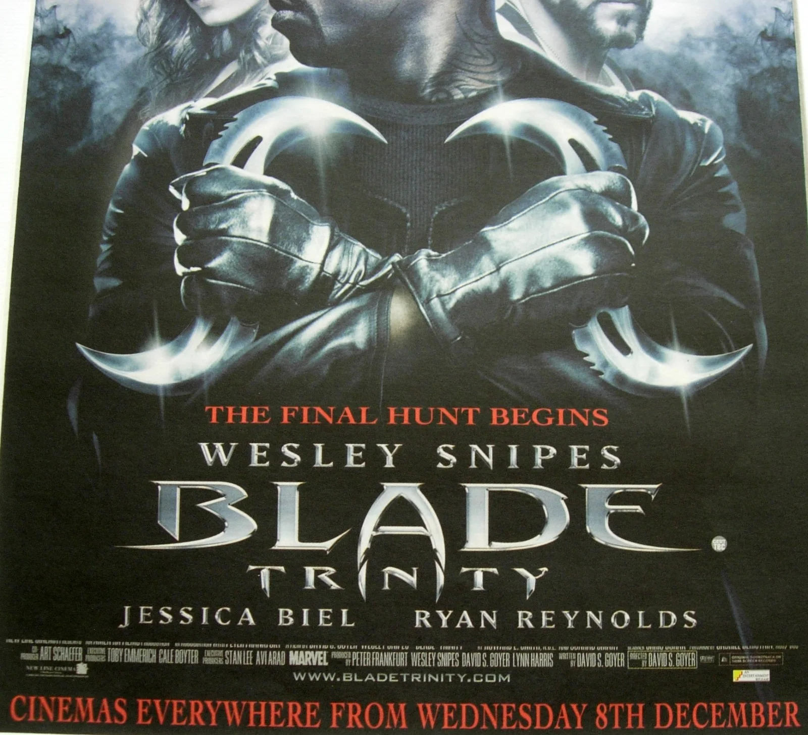 BLADE TRINITY+FILM+POSTER+AD+CLASSIC FRAMED ORIGINAL 2004+FAST WORLD SHIP, изображение 2