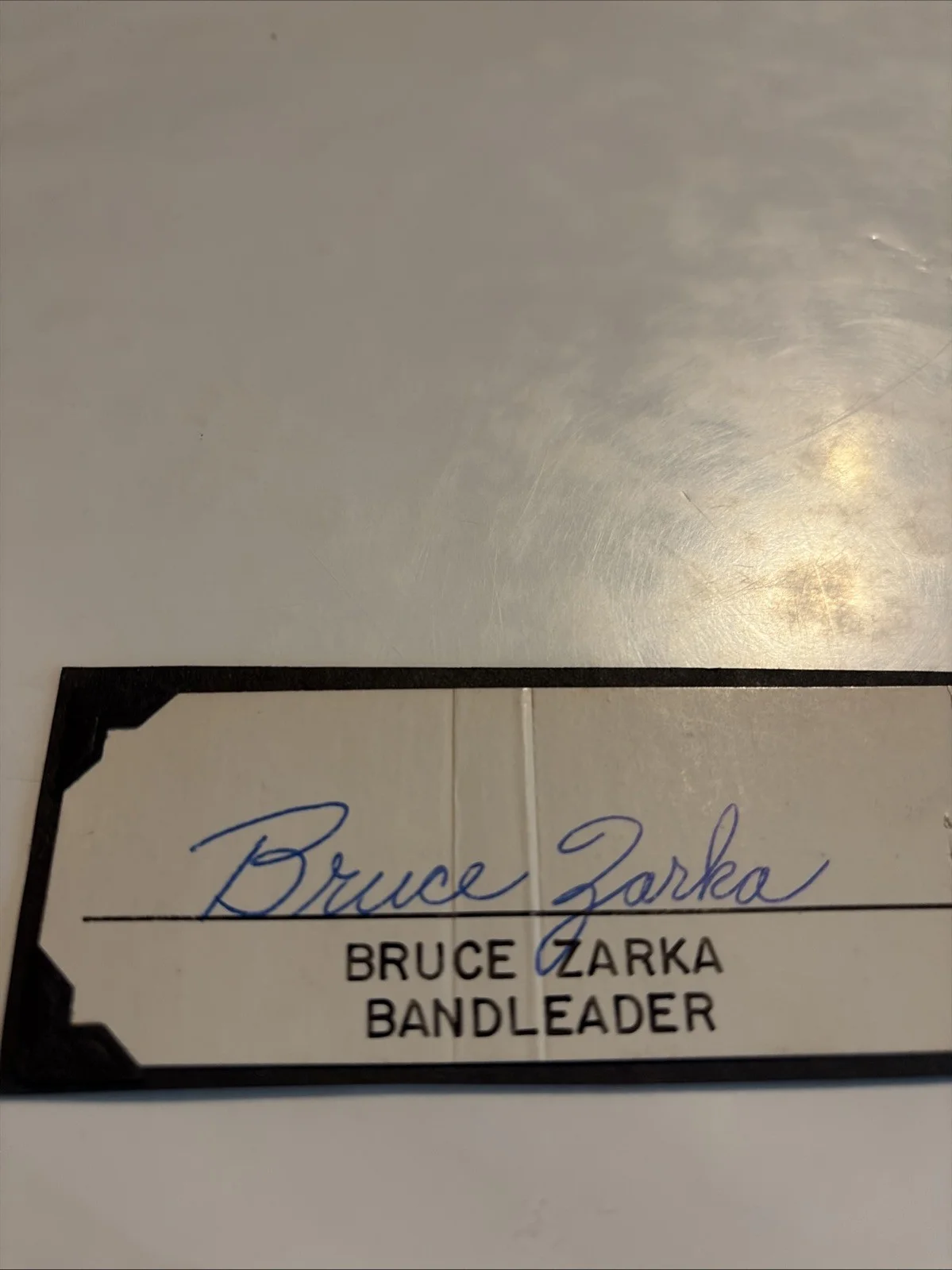 Bruce Zarka Bandleader Bruce Zarka Trio Autograph Deceased 2012, изображение 2