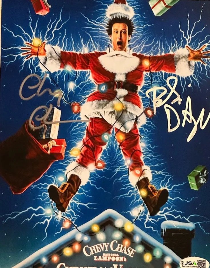 Chevy Chase — Chevy Chase & Beverly D’Angelo Signed 8x10 Framed Photo Christmas Vacation (JSA), изображение 3