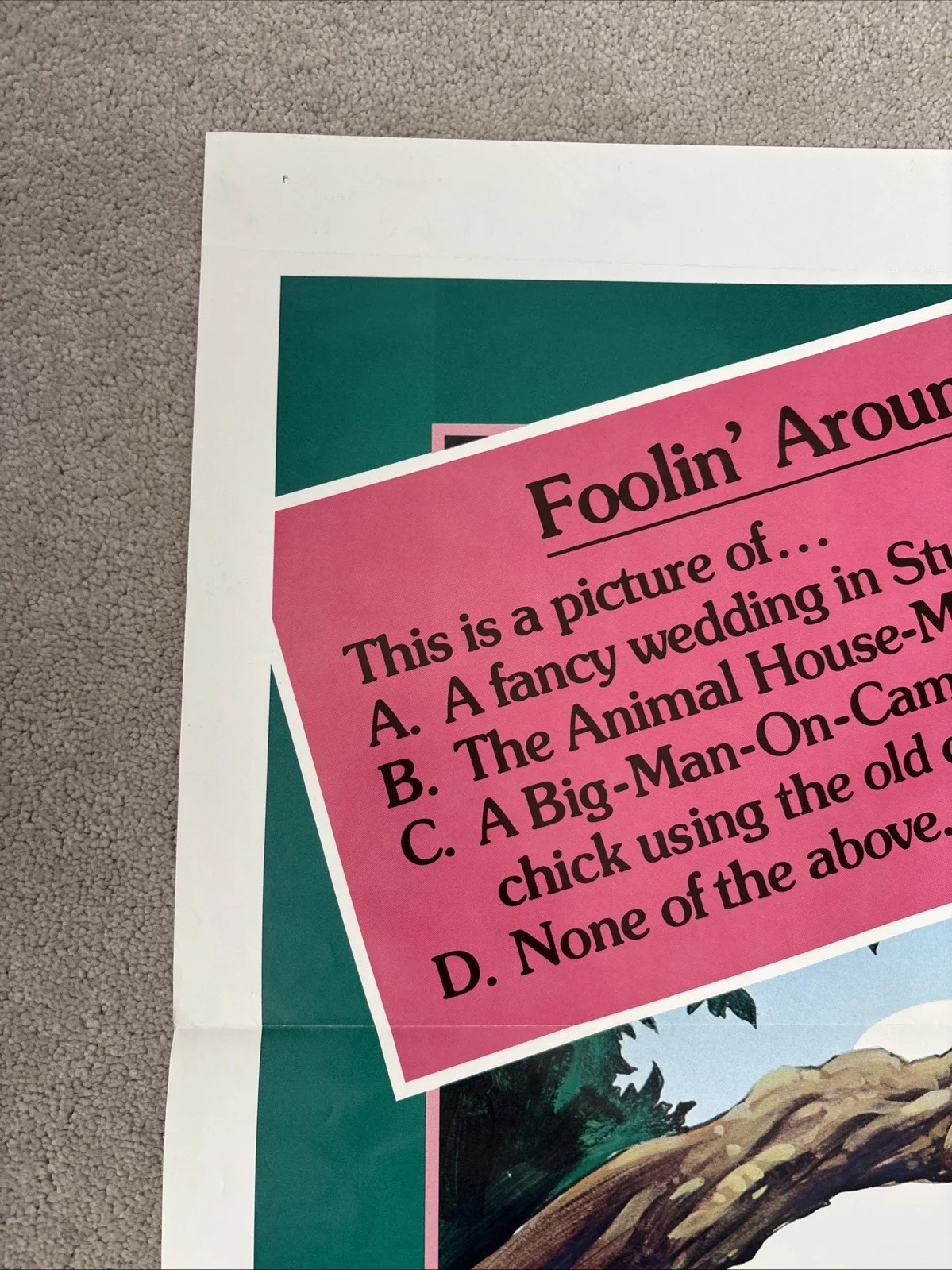 Foolin' Around (1980) Original US One Sheet Cinema Poster, image 2