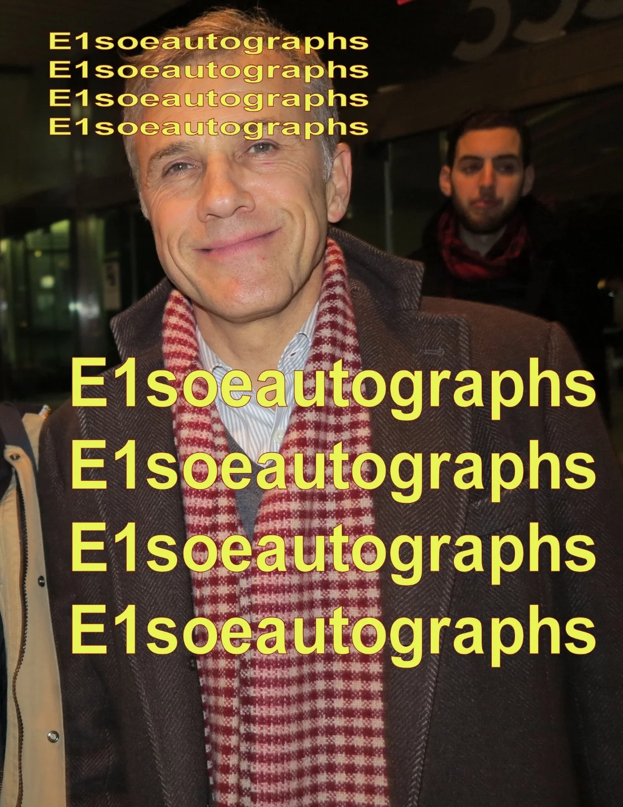 christoph waltz — Christoph Waltz signed Basterds 8x10 Photo. Proof. Django. Oscar Winner, image 2