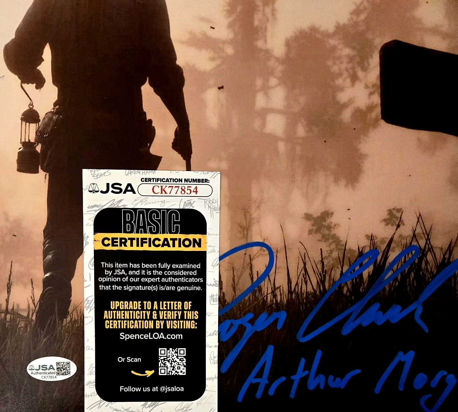 Roger Clark — Roger Clark Signed Photo Red Dead Redemption Arthur Morgan Autograph JSA COA 854, image 2