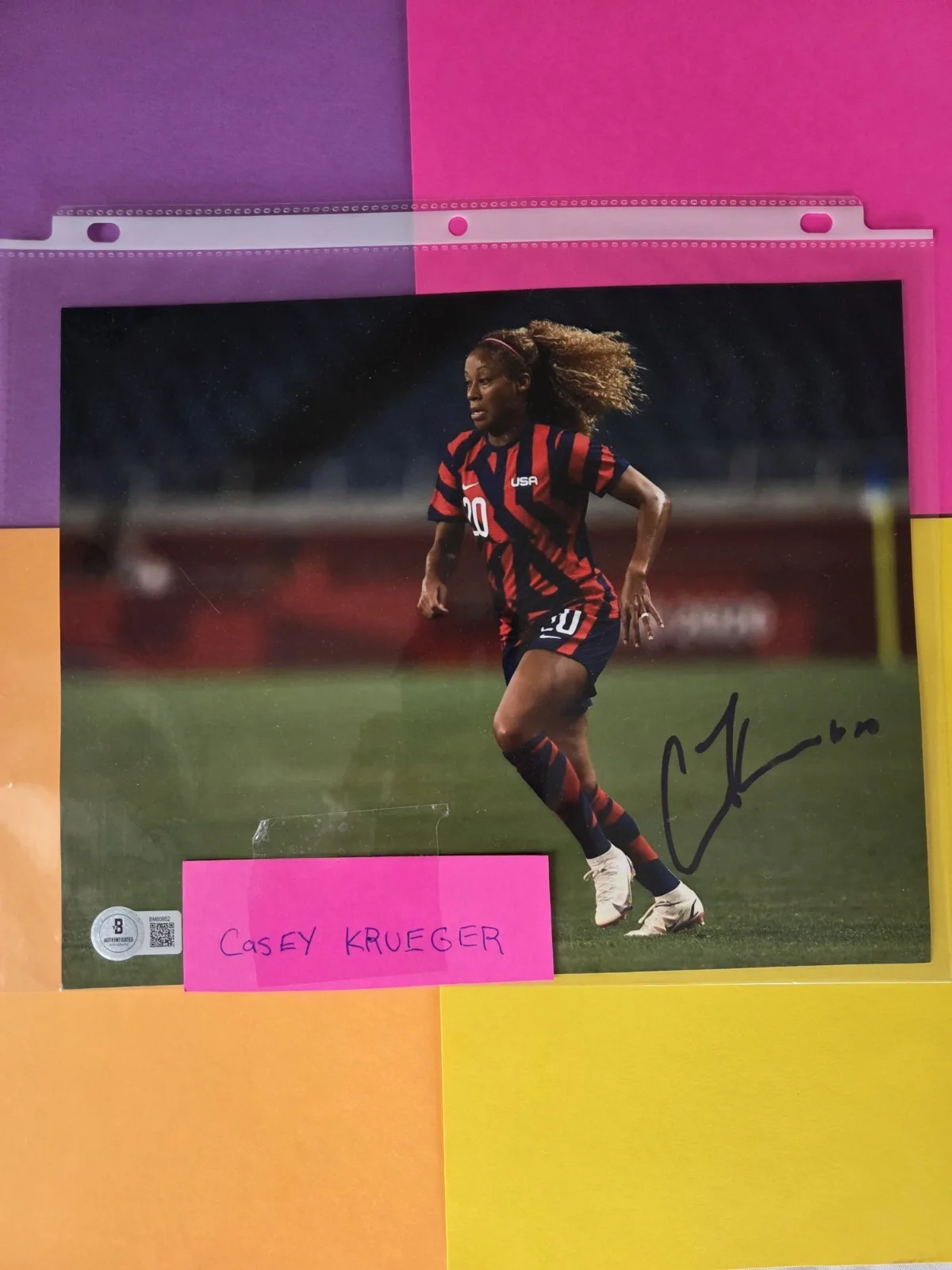 CASEY KRUEGER SIGNED 8×10 PHOTO WITH BSA CERTIFIED SIGNTURE.COME C., изображение 4