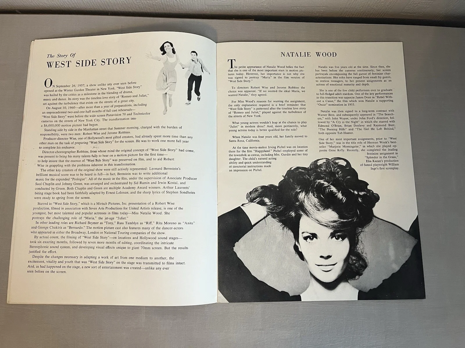 West Side Story 1961 Souvenir Film Programme Natalie Wood, George Chakiris, image 3