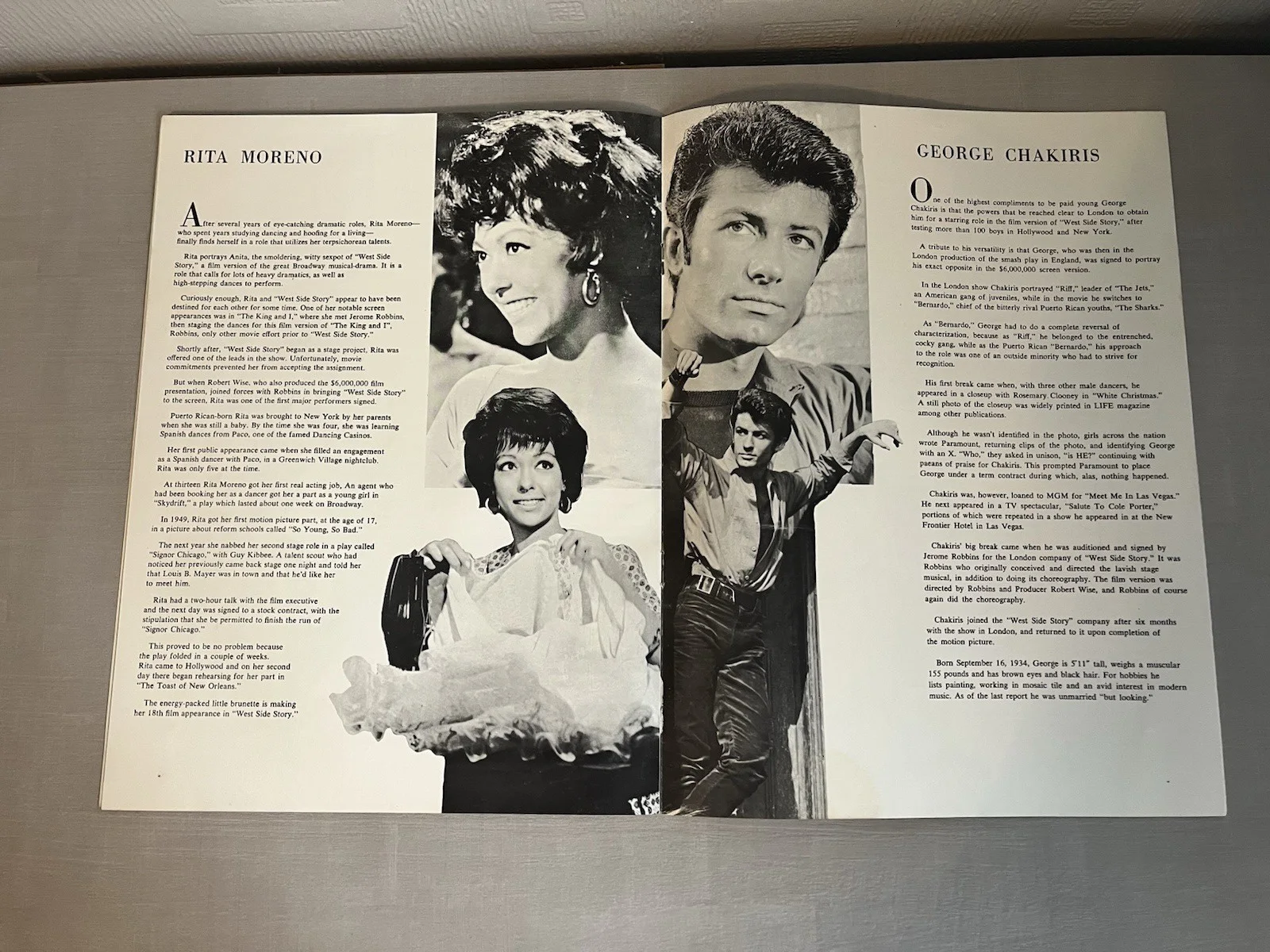 West Side Story 1961 Souvenir Film Programme Natalie Wood, George Chakiris, image 4