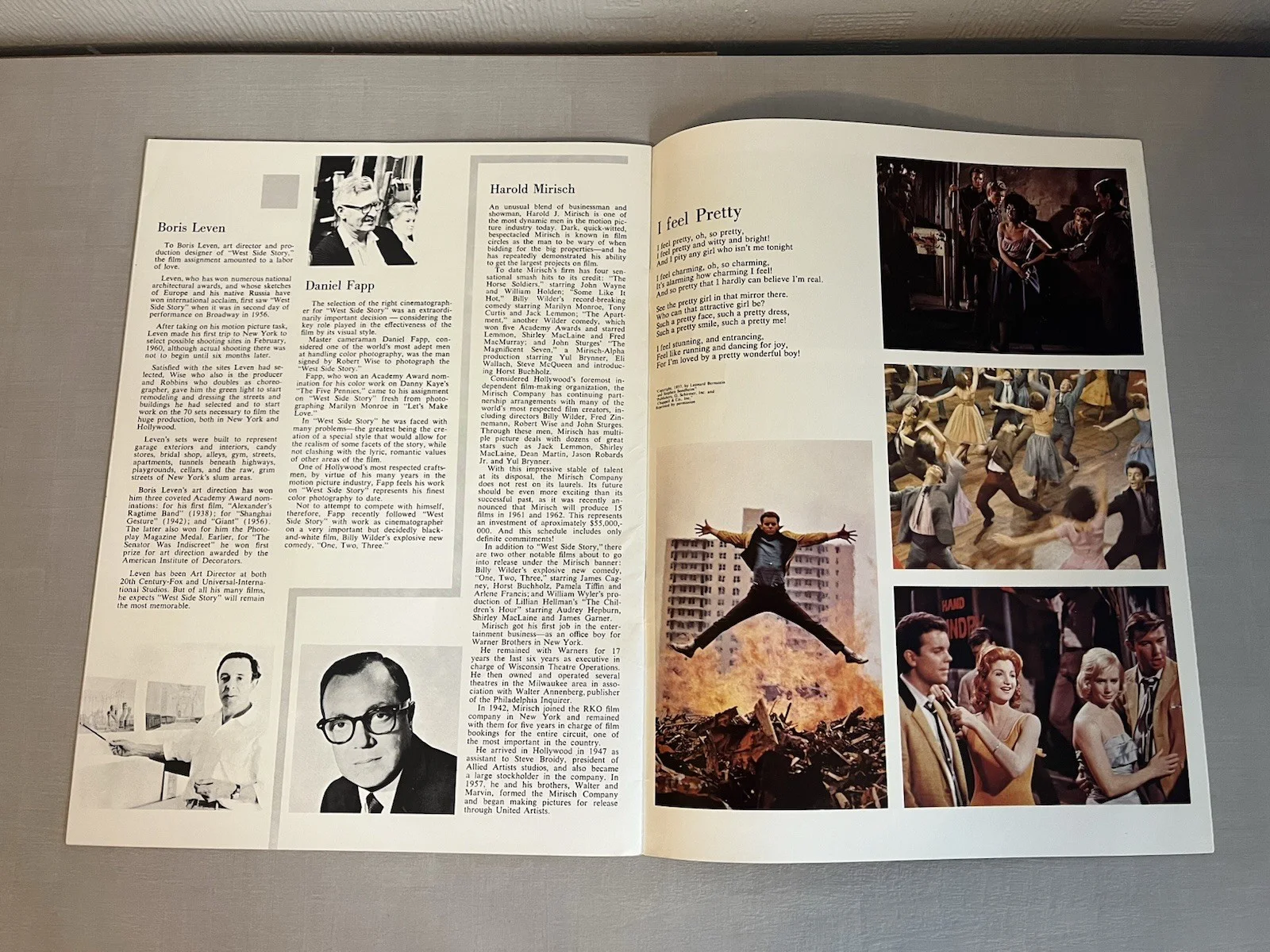 West Side Story 1961 Souvenir Film Programme Natalie Wood, George Chakiris, image 5