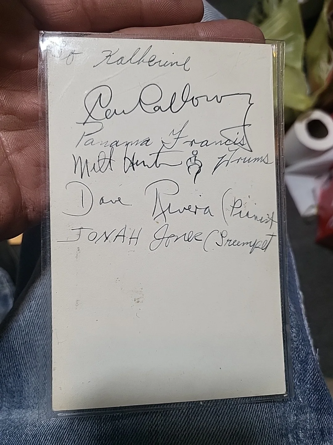 Cab Calloway Signs On The Front, Cab & His Orchestra Signed Back 4x7 Photo Rare, изображение 2