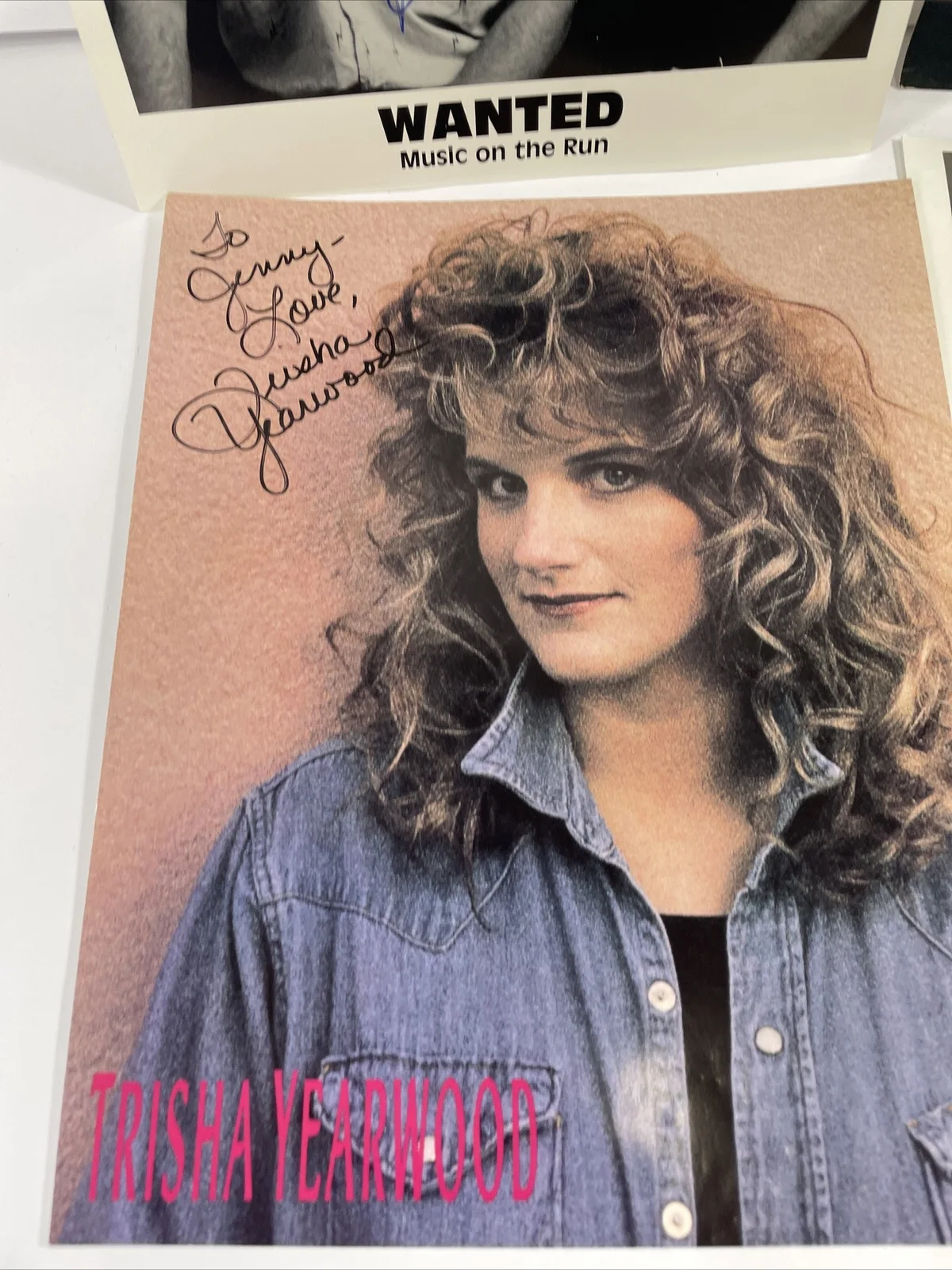 90s Country Stars Trisha Yearwood, David Lee Murphy, Highway 101 Autograph Pics, изображение 2