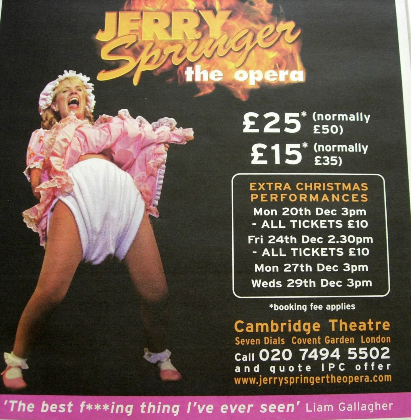 JERRY SPRINGER THE OPERA+POSTER+AD+CLASSIC FRAMED ORIGINAL 2004+FAST WORLD SHIP, image 3