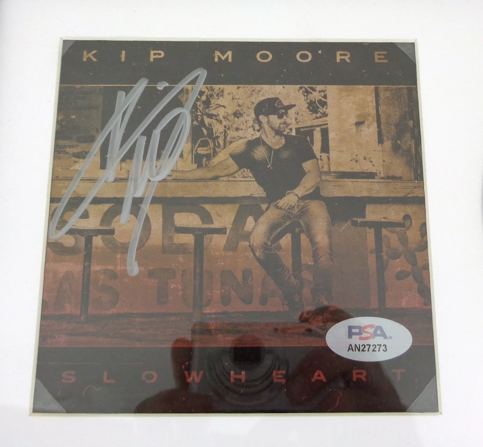 Kip Moore — Kip Moore Signed Autograph Slowheart CD Framed PSA/DNA COA, image 2