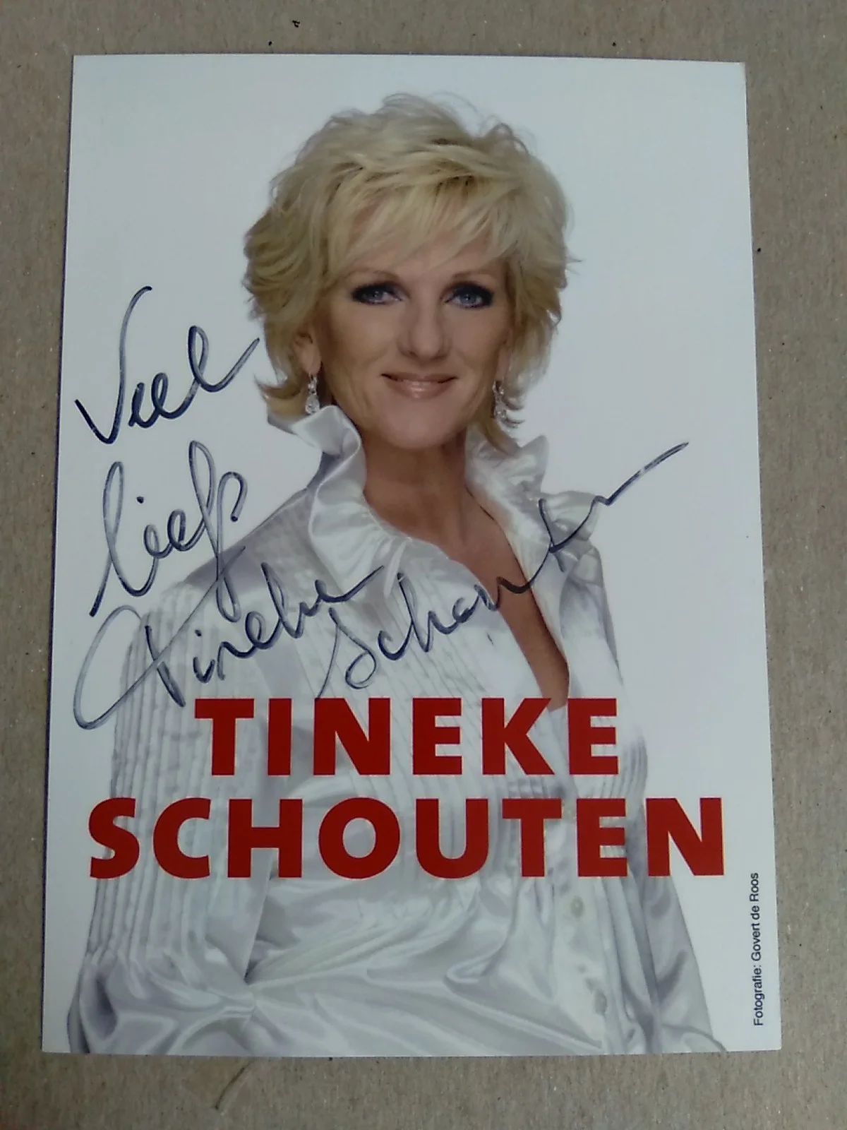 Tineke Schouten Cabaret Performer Award Recipient Signed Autograph 6x4in Photo, изображение 3