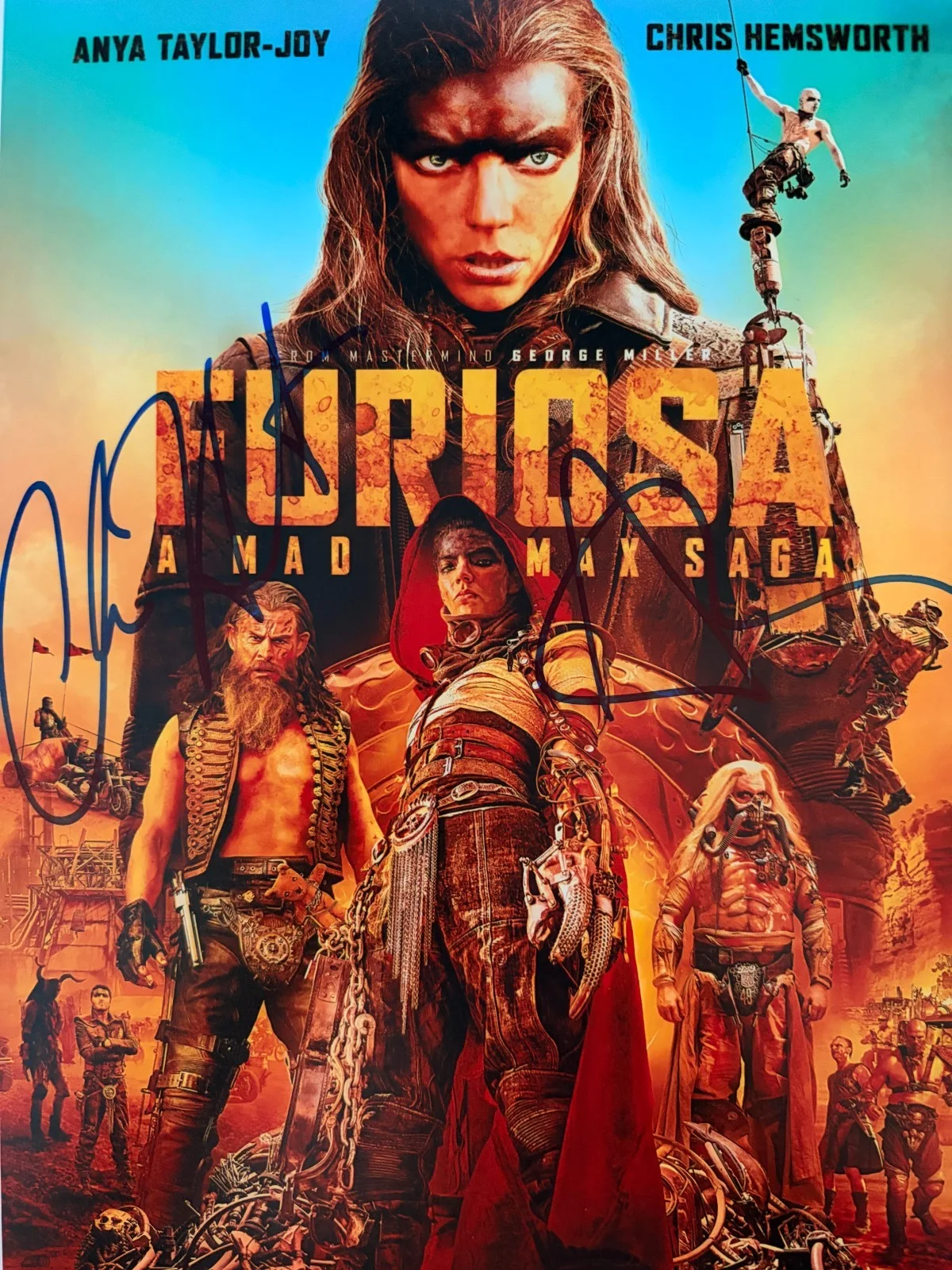 Anya Taylor-Joy and Chris Hemsworth — Anya Taylor-Joy & Chris Hemsworth Signed• 8x10•FURIOSA:MAD MAX•Piece of the Past