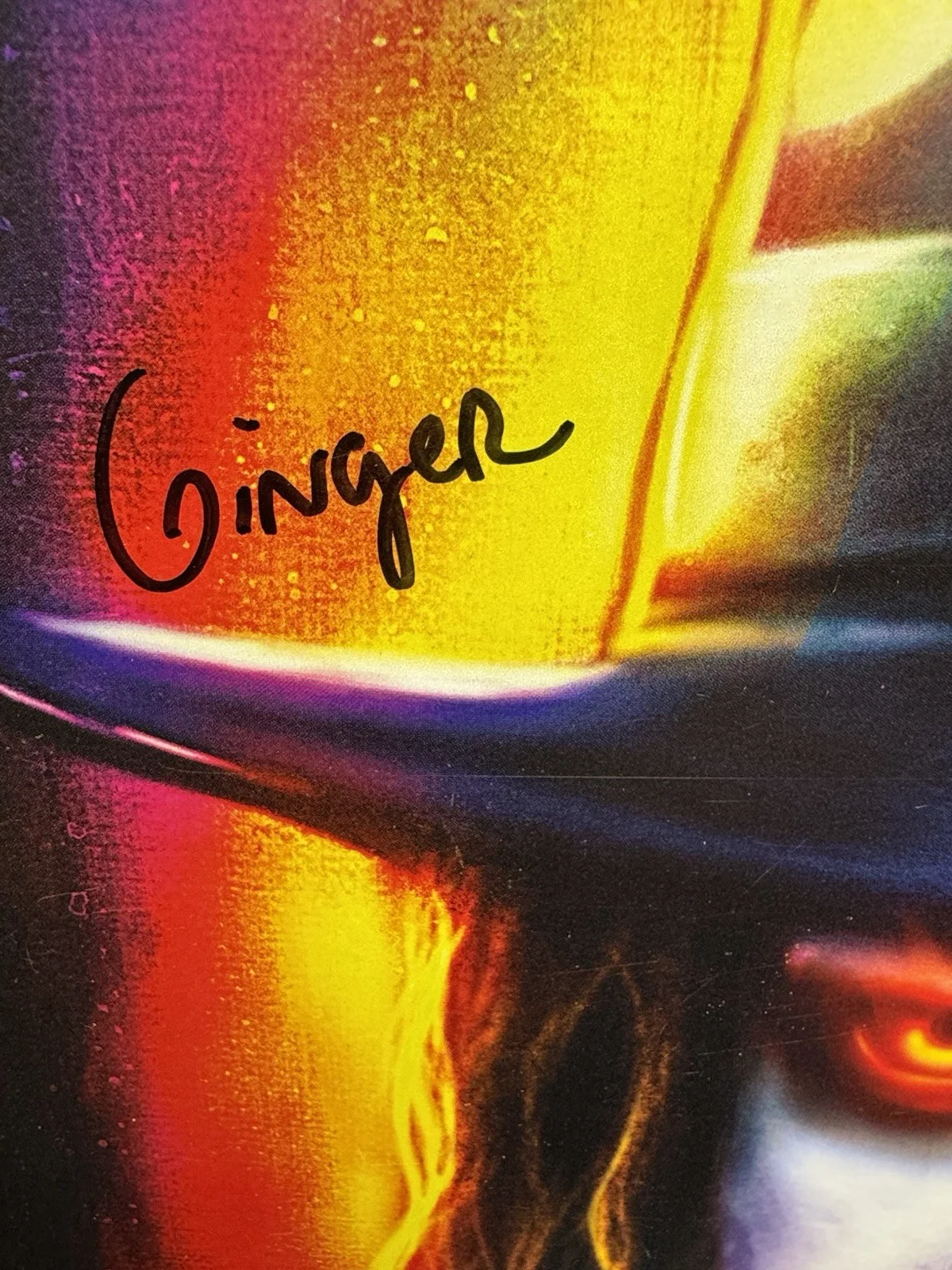 Ginger Fish Signed 12x18 Photo Rob Zombie Manson, image 2