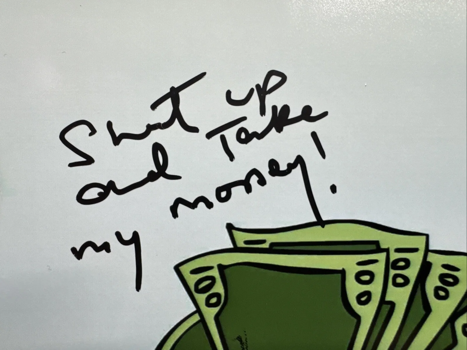 a star — Billy West Futurama Fry 8X10 Photo Hand Signed W/ Inscription Shut Up MAS COA, изображение 3