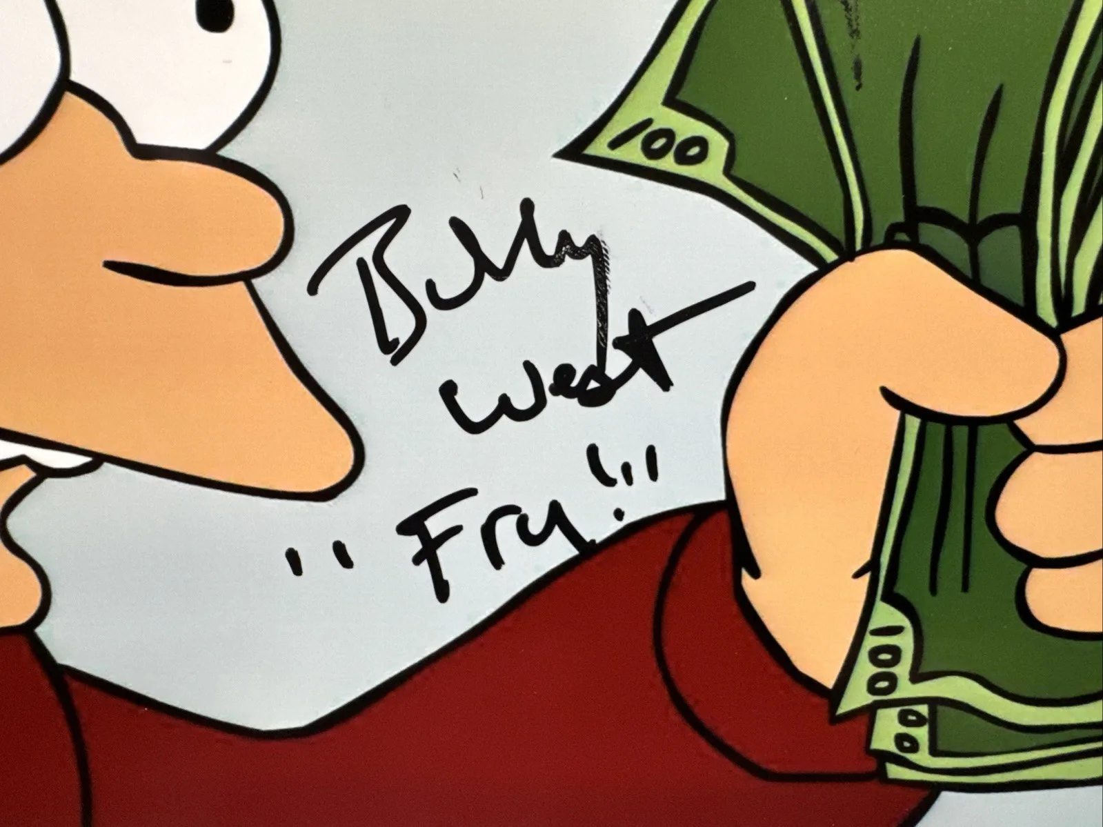 a star — Billy West Futurama Fry 8X10 Photo Hand Signed W/ Inscription Shut Up MAS COA, изображение 4