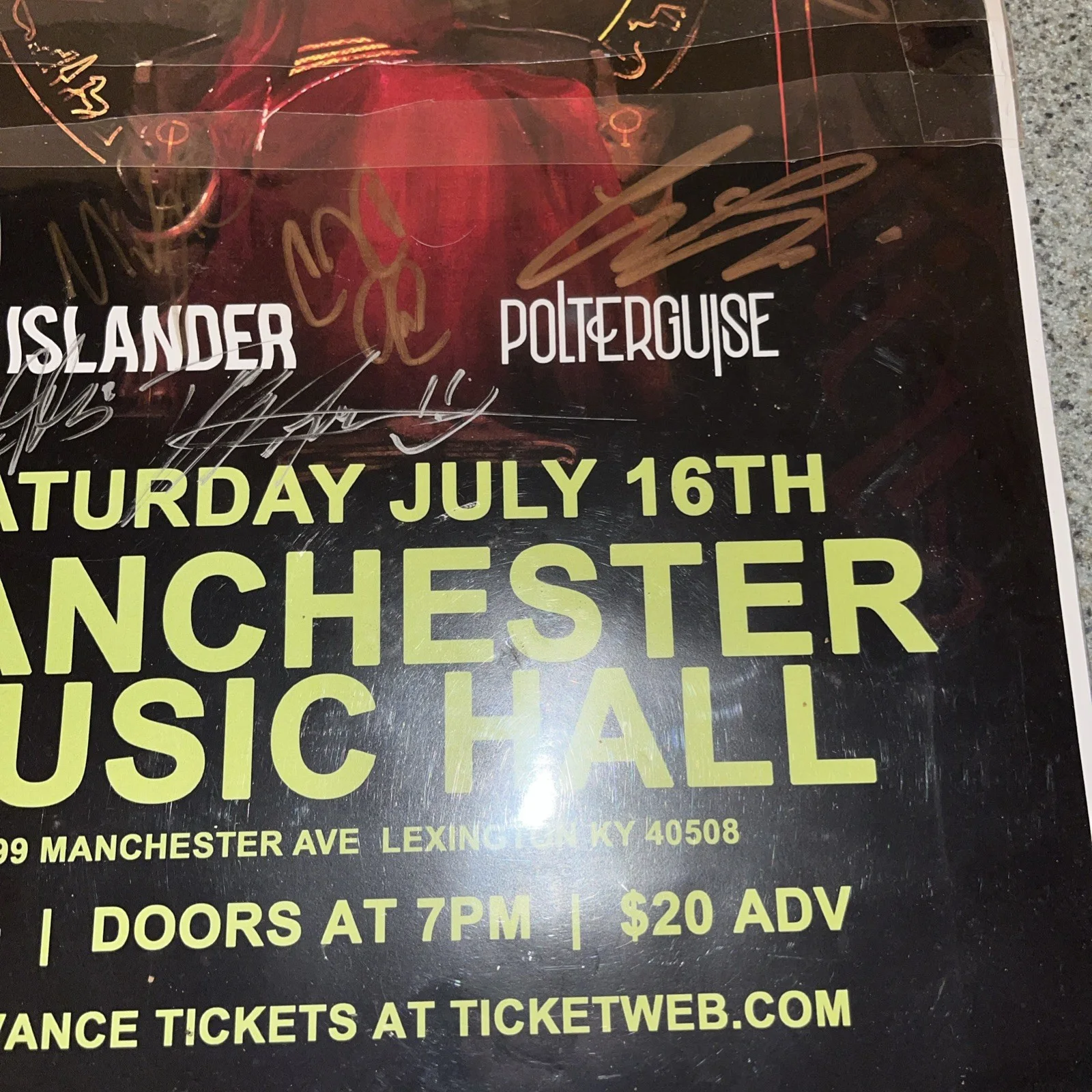 ❤️BORN OF OSIRIS AUTOGRAPHED BAND POSTER ORIGINAL 2022 CAMERON LOSCH, image 5