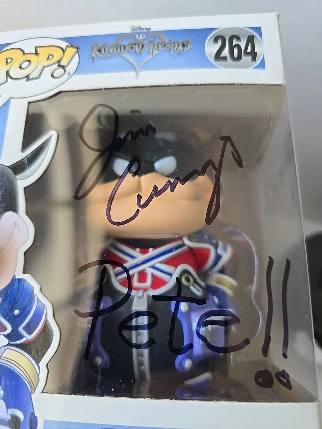 JIM CUMMINGS — JIM CUMMINGS SIGNED PETE POP FUNKO 264 DISNEY FIGURE KINGDOM HEARTS, image 2