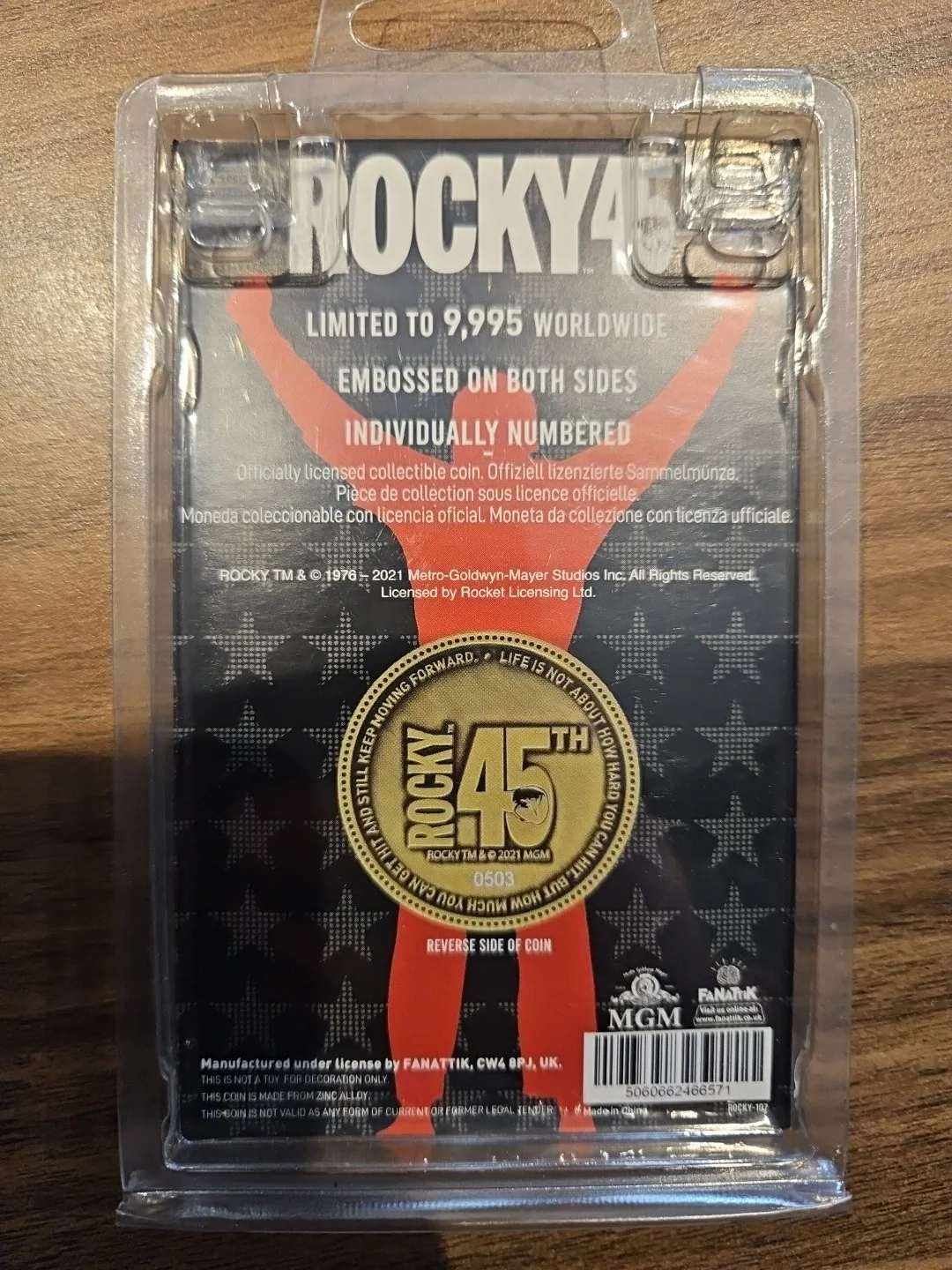 ROCKY 45th Limited Edition Coin, image 2