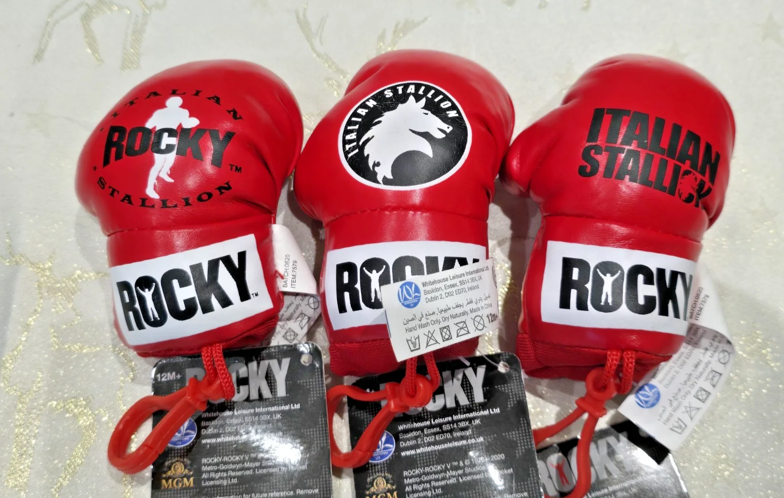 Rocky Collectable Boxing Glove, Italian Stallion, Mini Glove x 3 New with Tags, изображение 3
