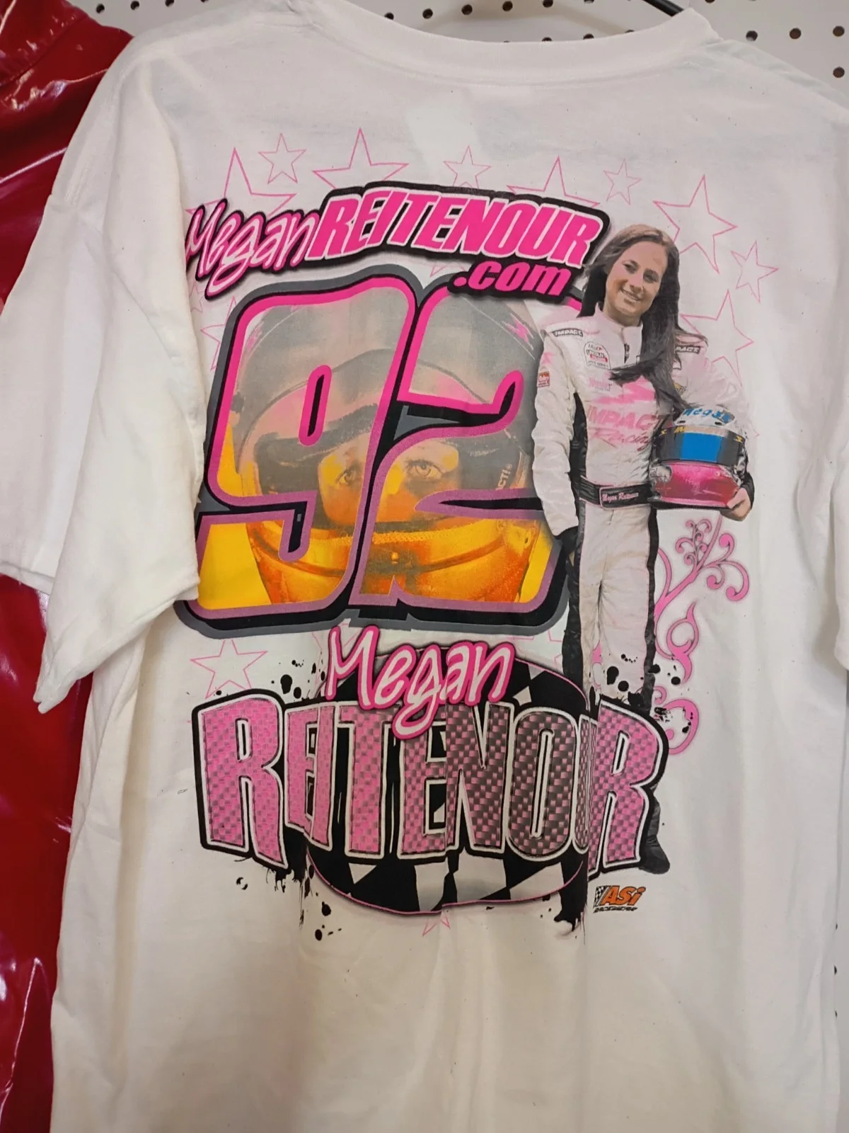 Megan Reitenour — Megan Reitenour Racer #92 Signed Shirt, Size Large, Gildan Shirt, изображение 2