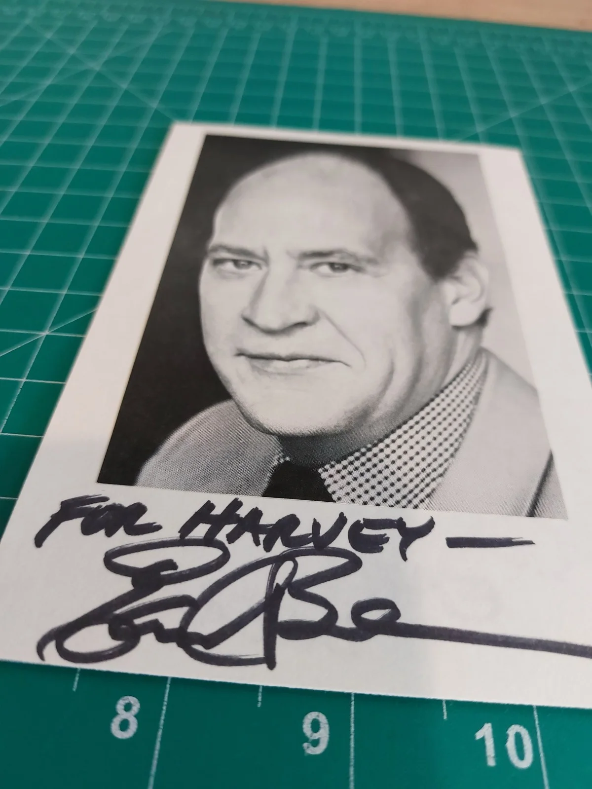 estelle Parsons — Earl Boen Autographed Signed Photo Card 2x Front and Back Personalized, image 3