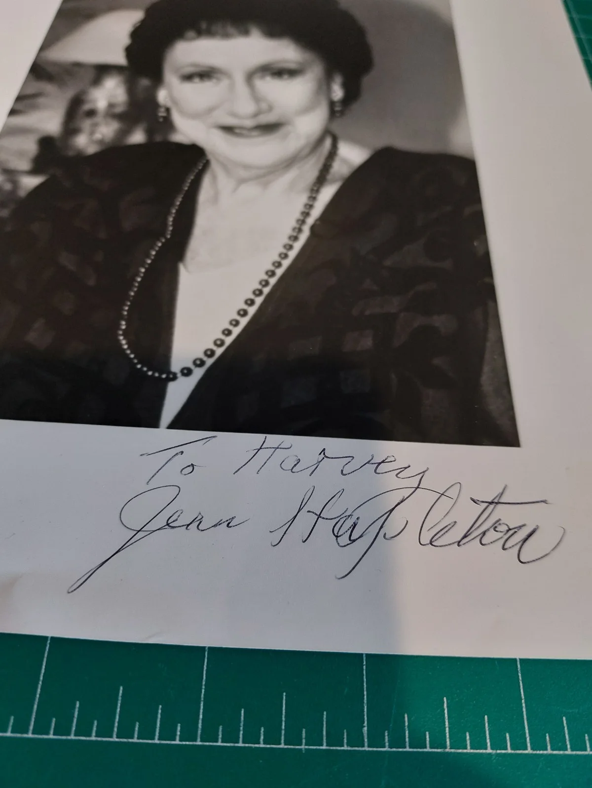 JEAN STAPLETON Autographed Black + White Photo Personalized Signed, image 2