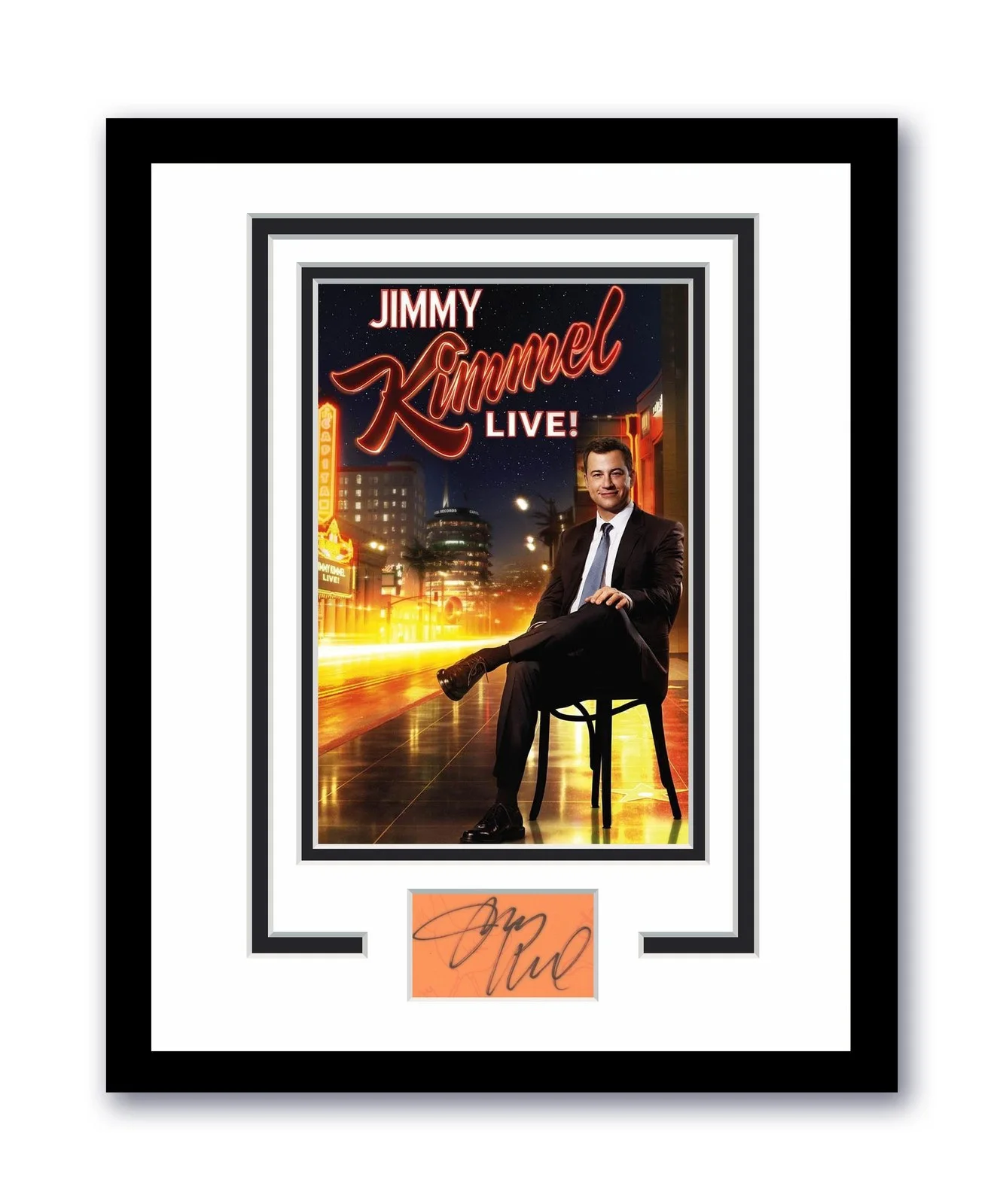 Jimmy Kimmel — Jimmy Kimmel Autographed Signed 11x14 Framed Photo Tonight Show ACOA