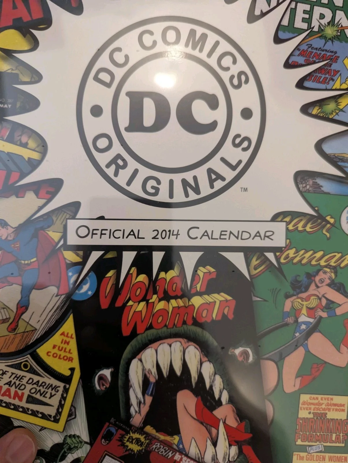 Batman DC Comics 2014 Calendar Sealed New Collector Artwork Official, image 2