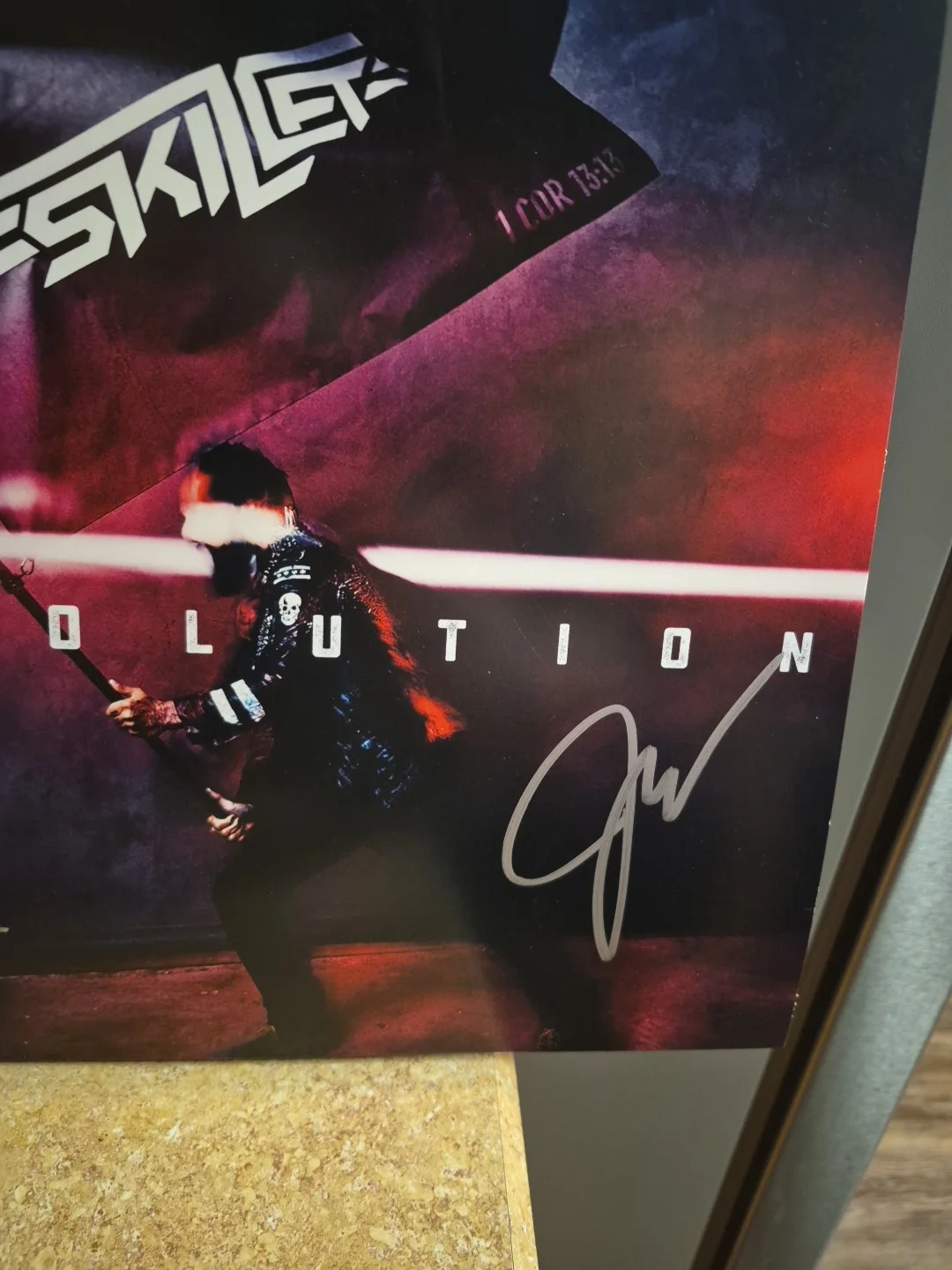 Skillet Band Musicians Signed Revolution VINYL Record New, image 2